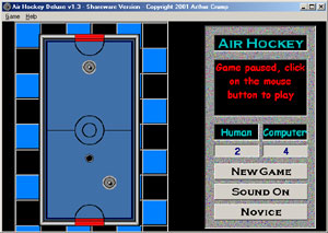 Air Hockey Deluxe - Play an arcade style air hockey game.