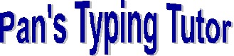 Pan's Typing Tutor